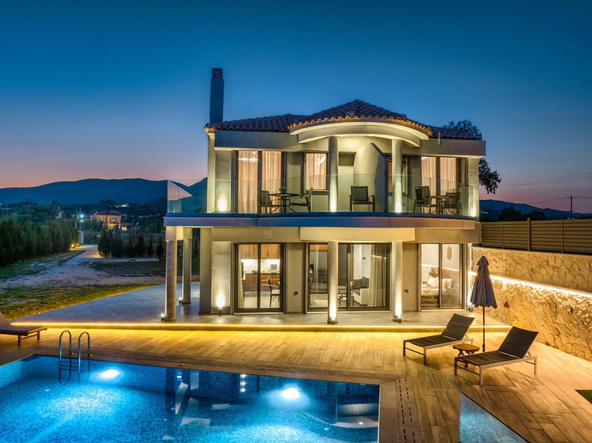 Violet Beach Front Private Villa Laganas Buitenkant foto