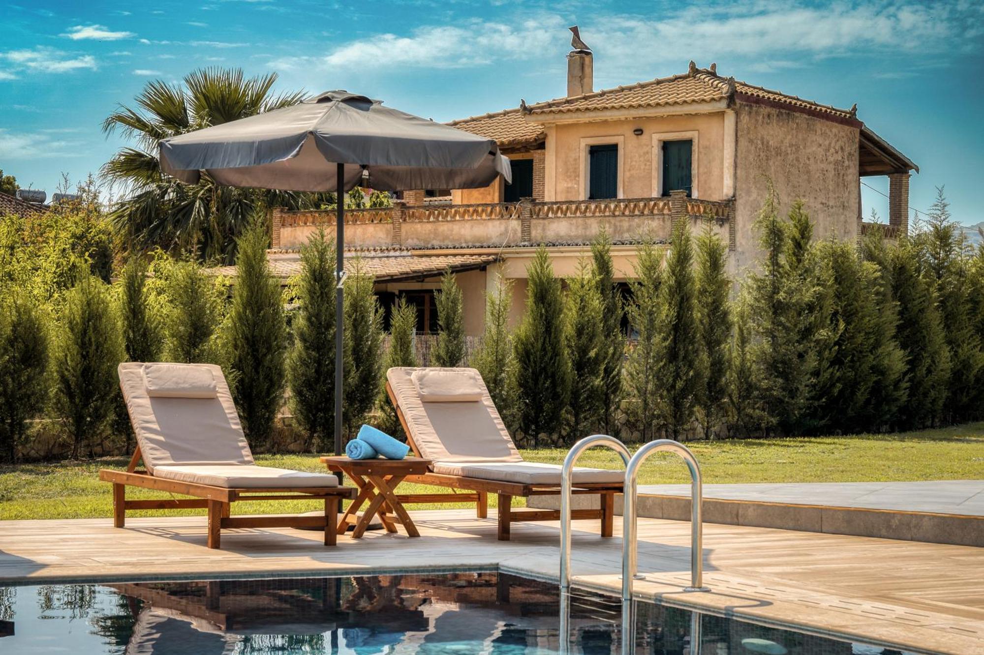 Violet Beach Front Private Villa Laganas Buitenkant foto