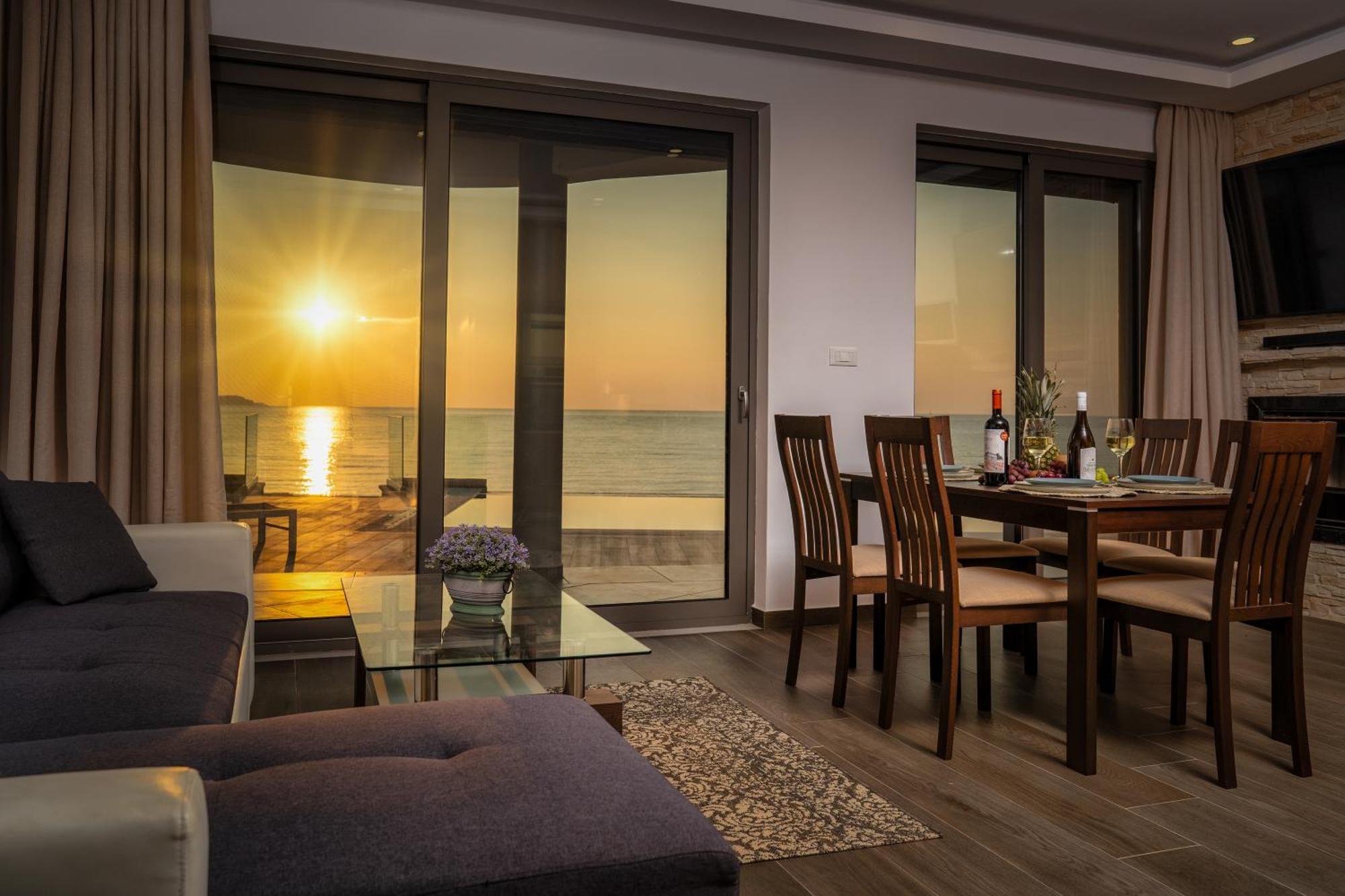 Violet Beach Front Private Villa Laganas Buitenkant foto