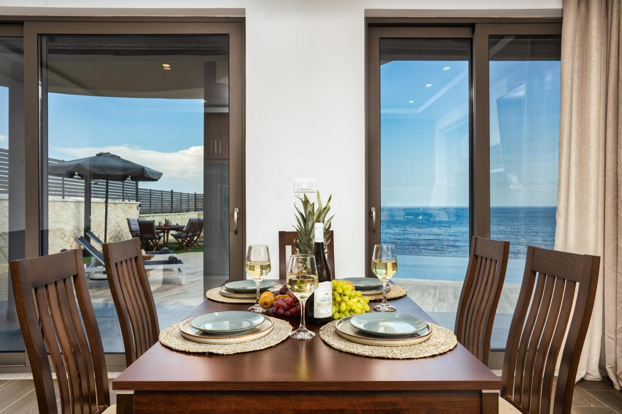 Violet Beach Front Private Villa Laganas Buitenkant foto